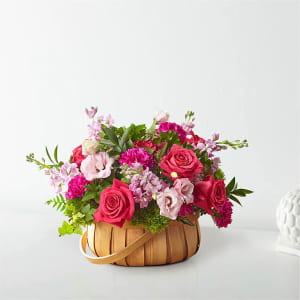 Ethereal Radiance Basket Flower Bouquet