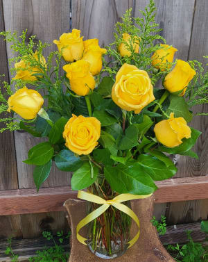 Forever Yellow Flower Bouquet