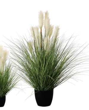 P1527R - 4' PTD REED RIVER GRASS - CREAM (BLACK FLECK) Flower Bouquet