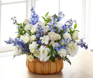 Enchanting Tranquility Basket Flower Bouquet