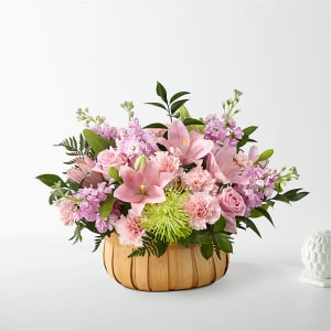 Petal Serenity Basket Flower Bouquet