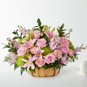 Petal Serenity Basket Flower Bouquet