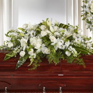 Pure Serenity Casket Spray Flower Bouquet