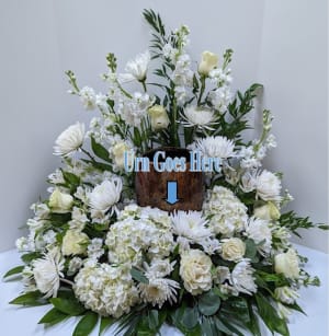 Eternal Embrace Urn Surround Flower Bouquet