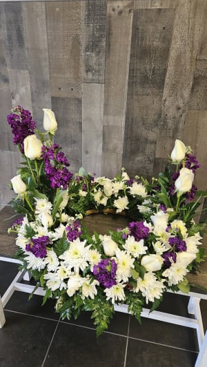 Cremation Wreath For Urn/Vessel Flower Bouquet