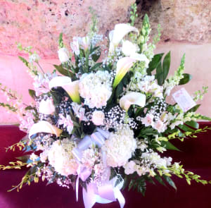 Loving Legacy Funeral Basket Flower Bouquet