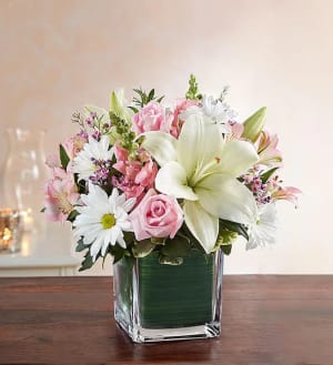 Healing Tears™ Pink & White Flower Bouquet