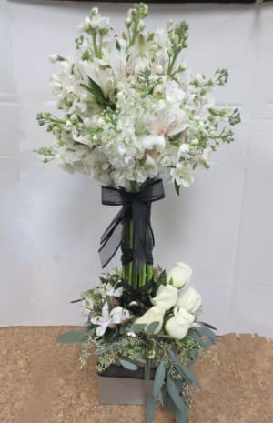 Peace and Serenity Topiary Flower Bouquet