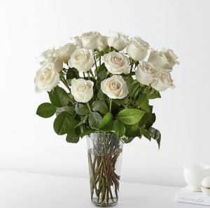 White Roses Flower Bouquet