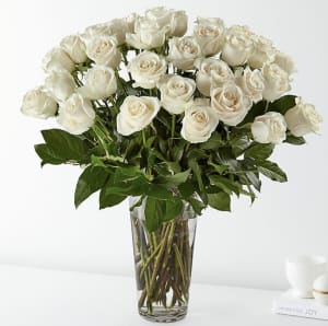 White Roses Flower Bouquet