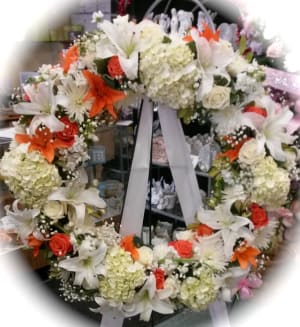 Elegant Embrace Wreath Flower Bouquet