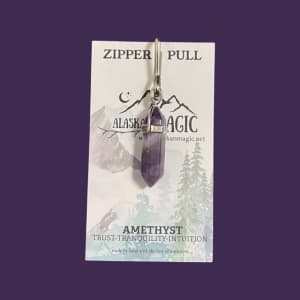 Amethyst Zipper Pull Flower Bouquet