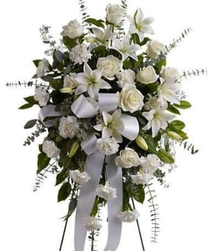 Purity Standing Spray Flower Bouquet