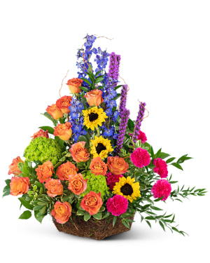 Treasured Memories Basket Flower Arrangement Treasured Memories Basket Flower Bouquet