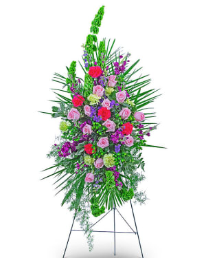 Always Remembered Standing Spray Flower Bouquet