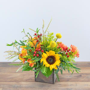 Brilliant Sunset Flower Arrangement Brilliant Sunset Flower Bouquet