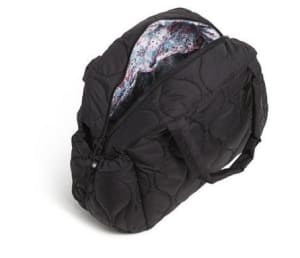 Featherweight Travel Bag - Black Flower Bouquet