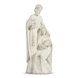 11.25" Distressed Holy Family Flower Bouquet