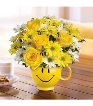 Teleflora's Be Happy® Bouquet with Roses Flower Bouquet