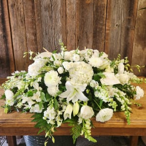 Cherished Memories Casket Spray Flower Bouquet