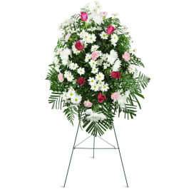 Fond Remembrance Standing Spray Flower Bouquet