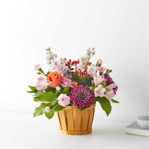 Strawberry Patch Basket Flower Bouquet