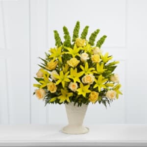 Golden Memories Arrangement Flower Bouquet