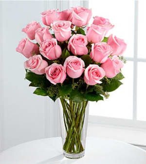 The Long-Stem Pink Rose Bouquet FTD Flower Bouquet