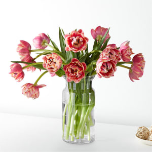 Blushing Columbus Tulips Flower Bouquet