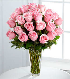 The Long-Stem Pink Rose Bouquet FTD Flower Bouquet