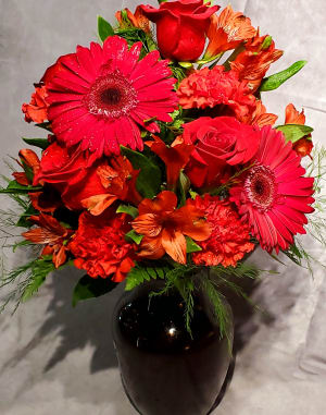 Charisma Crimson Flower Bouquet