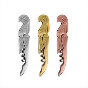 Satin Metal Stamped Corkscrew (gold, silver, rose gold) Flower Bouquet