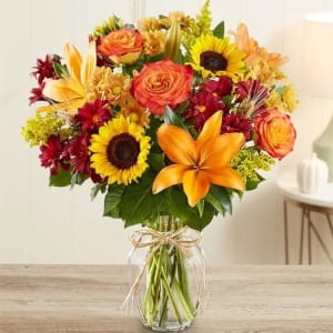 Fields of Europe for Fall Flower Bouquet