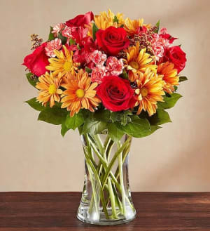 Sunlit Autumn Medley Flower Bouquet