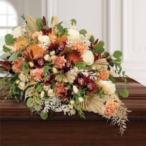 Soft and Subtle Casket Spray Flower Bouquet