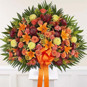 Heartfelt Sympathies™ Standing Basket - Fall Flower Bouquet