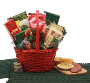 Holiday Snacker Gift Basket Flower Bouquet