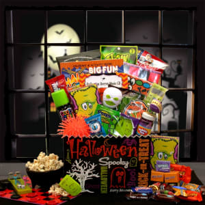 Halloween Fun & Games Gift Box Flower Bouquet