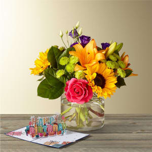 Best Day Bouquet & Lovepop® Birthday Pop-Up Card Flower Bouquet