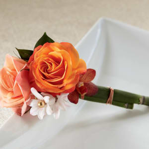 Sunset Dream Boutonniere Flower Bouquet