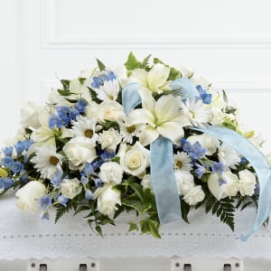 Tender Treasure Casket Spray Flower Bouquet