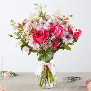 Pink Ribbon - A Florist Original Flower Bouquet