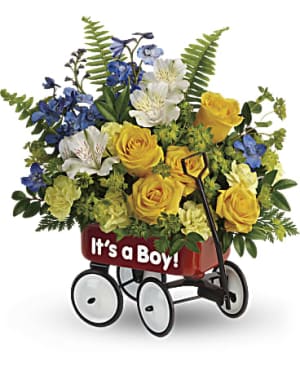 Teleflora's Sweet Little Wagon Bouquet Flower Bouquet