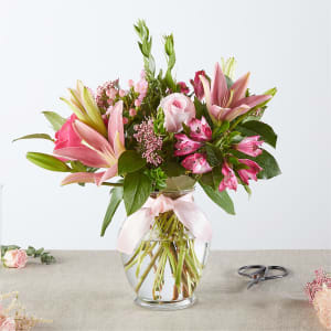 Pink Ribbon - A Florist Original Flower Bouquet