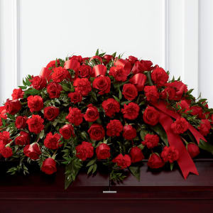 Tribute of Life Casket Spray Flower Bouquet