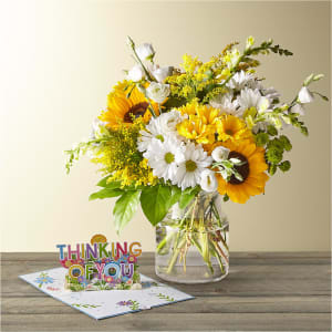 Hello Sunshine Bouquet & Lovepop® Pop-Up Card Flower Bouquet