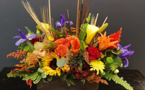 Autumn Sunrise Centerpiece Flower Bouquet