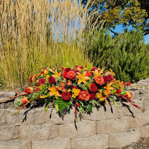 Heartfelt Sympathies Casket Spray Flower Bouquet