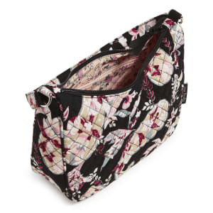 Frannie Crescent Crossbody - Botanical Paisley Flower Bouquet