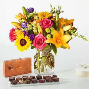 Best Day Bouquet and Chocolate Bundle Flower Bouquet